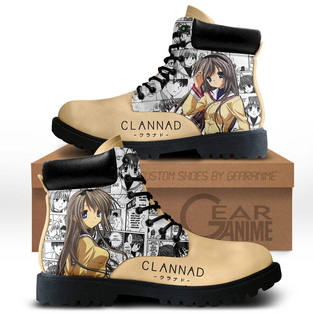Clannad Tomoyo Sakagami Custom Anime Combat Boots NTT191