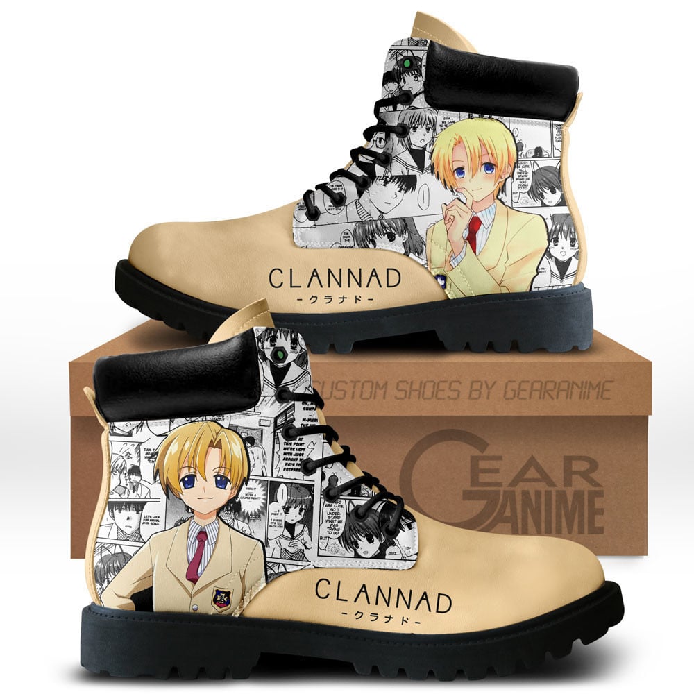 Clannad Youhei Sunohara Custom Anime Combat Boots NTT191