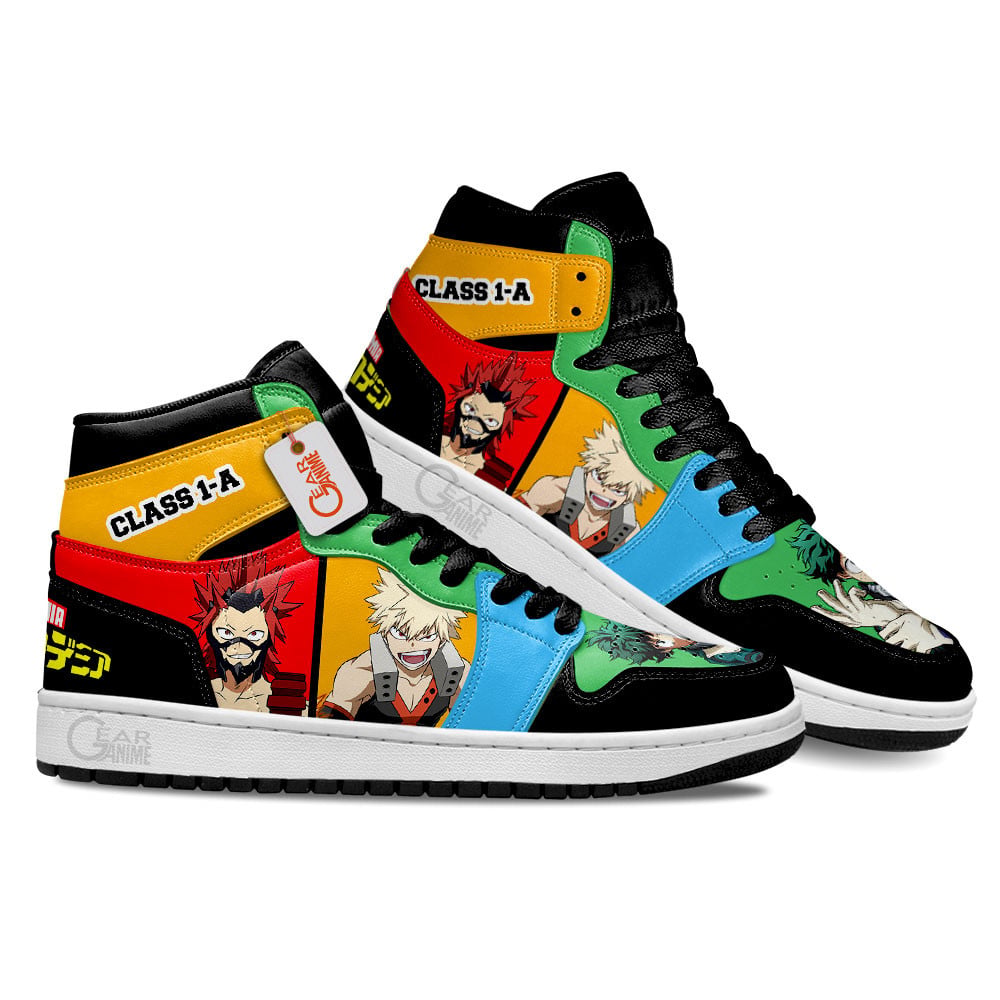 Class 1-A Custom Anime High-Top Leather Sneakers