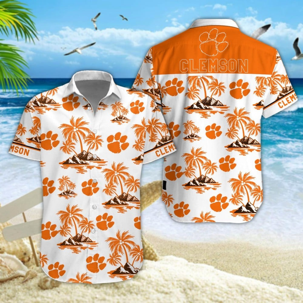 Clemson Tigers Football Hawaiian Summer Outfit Unique Gift For Summer Vacation