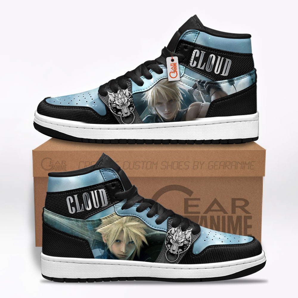 Cloud Strife Custom Gaming High-Top Leather Sneakers