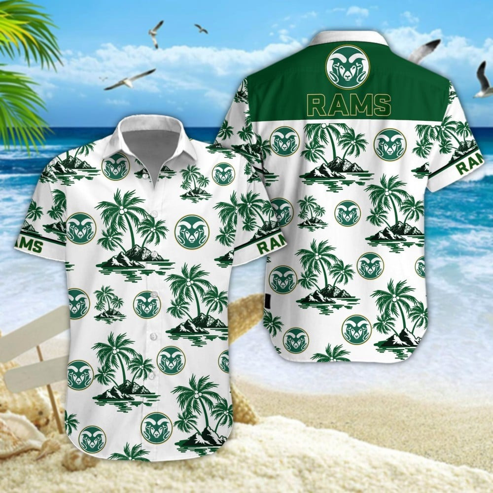 Colorado State Rams Football Hawaiian Tropical Sports Shirt Gift For Football Dads