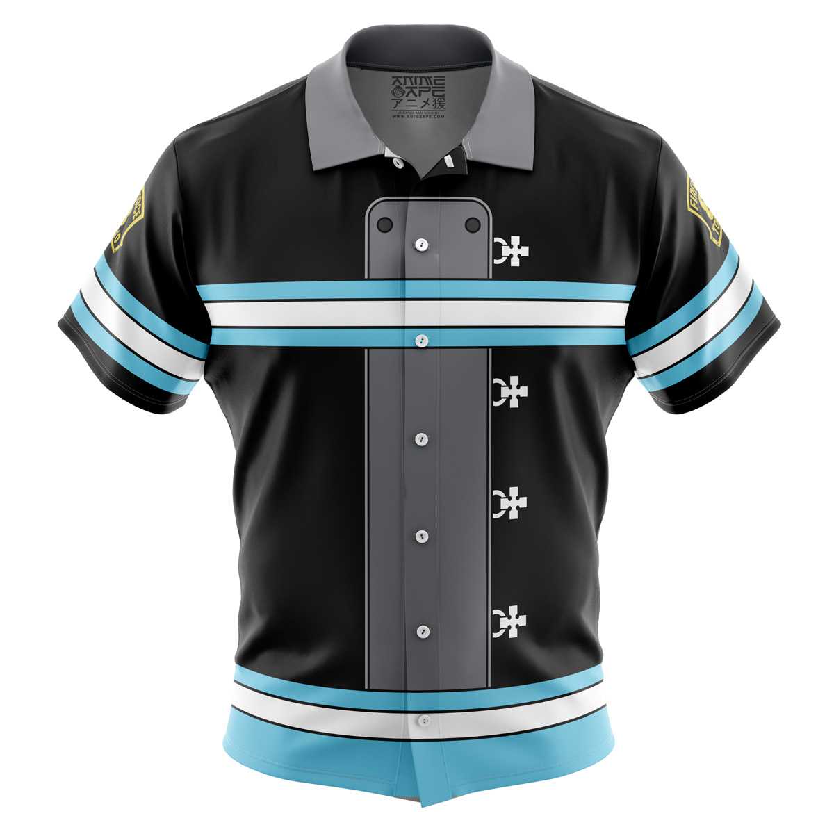 Company 8 Fire Force Button Up Hawaiian Shirt