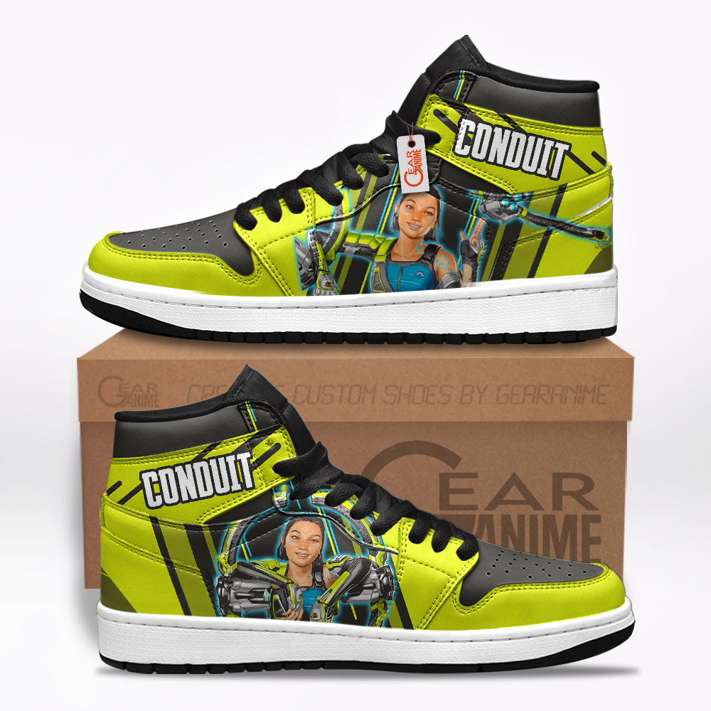 Conduit Custom Gaming High-Top Leather Sneakers Game Apex Legends Shoes