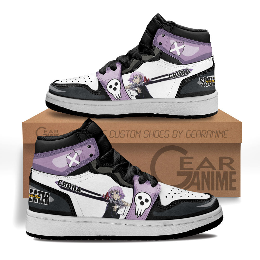 Crona Custom Anime Kids High-Top Leather Sneakers