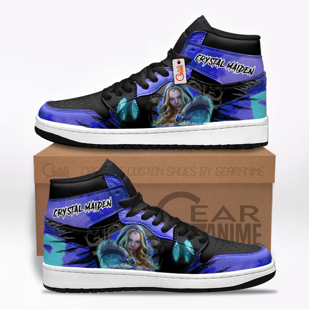 Crystal Maiden Custom Gaming High-Top Leather Sneakers For Dota 2 Fans