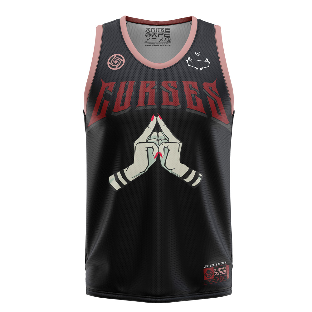 Curses Sukuna Jujutsu Kaisen Basketball Jersey
