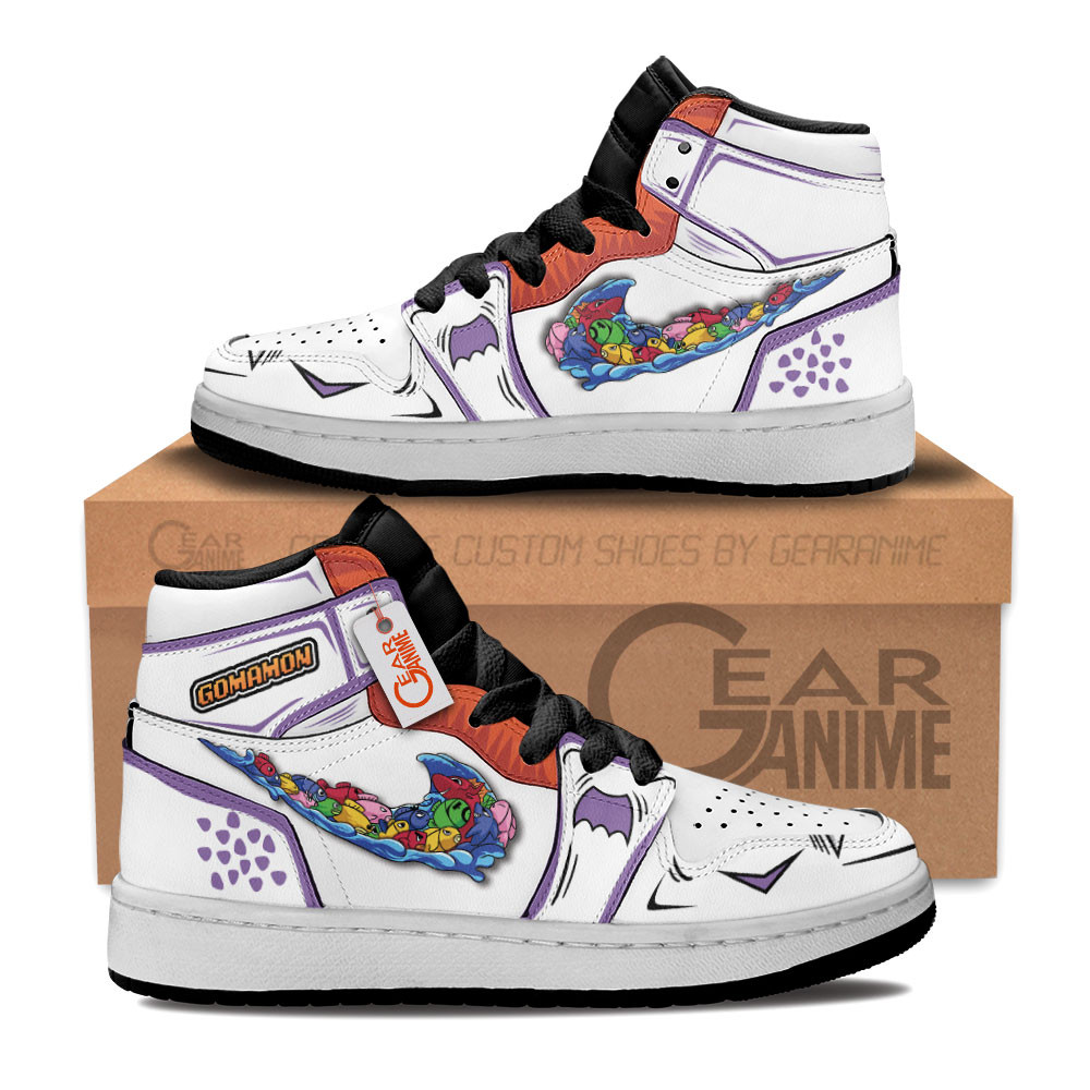 Custom Gomamon Anime Kids Shoes