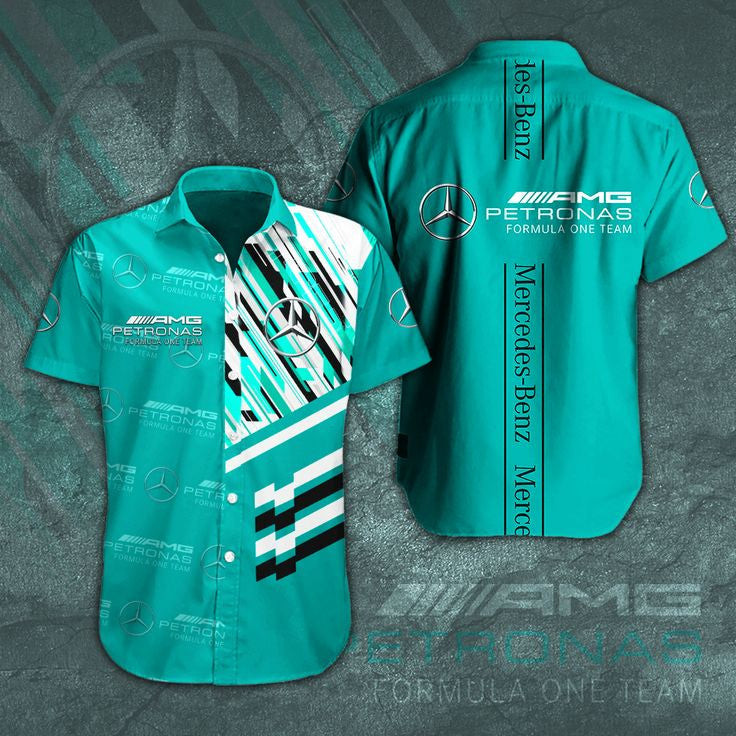Custom Mercedes 100th Anniversary 1926-2026 Hawaiian Shirt Mercedes AMG Clothes Gift For Son