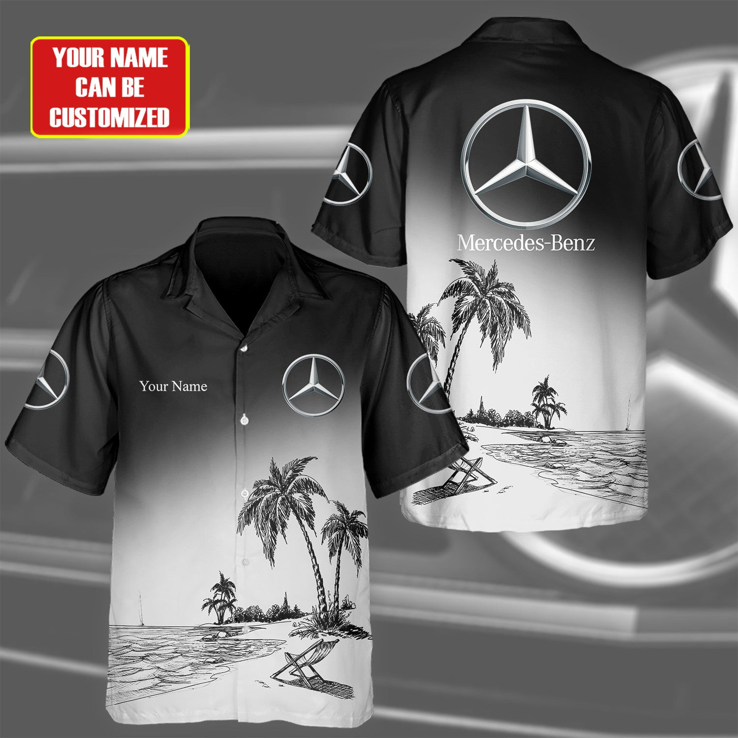 Custom Mercedes 100th Anniversary Hawaiian Shirt 1926 2026 Apparel Unique Father's Day Gifts