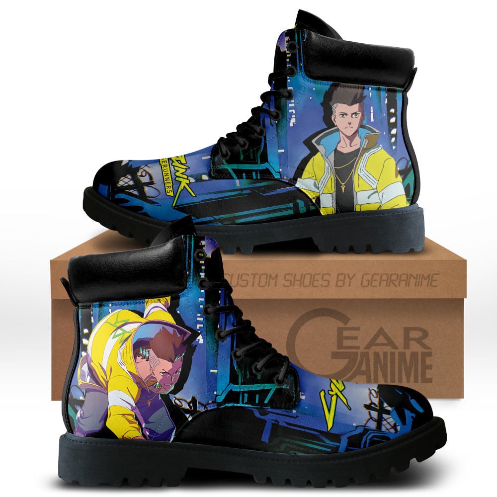 Cyberpunk David Martinez Custom Anime Combat Boots MV2811