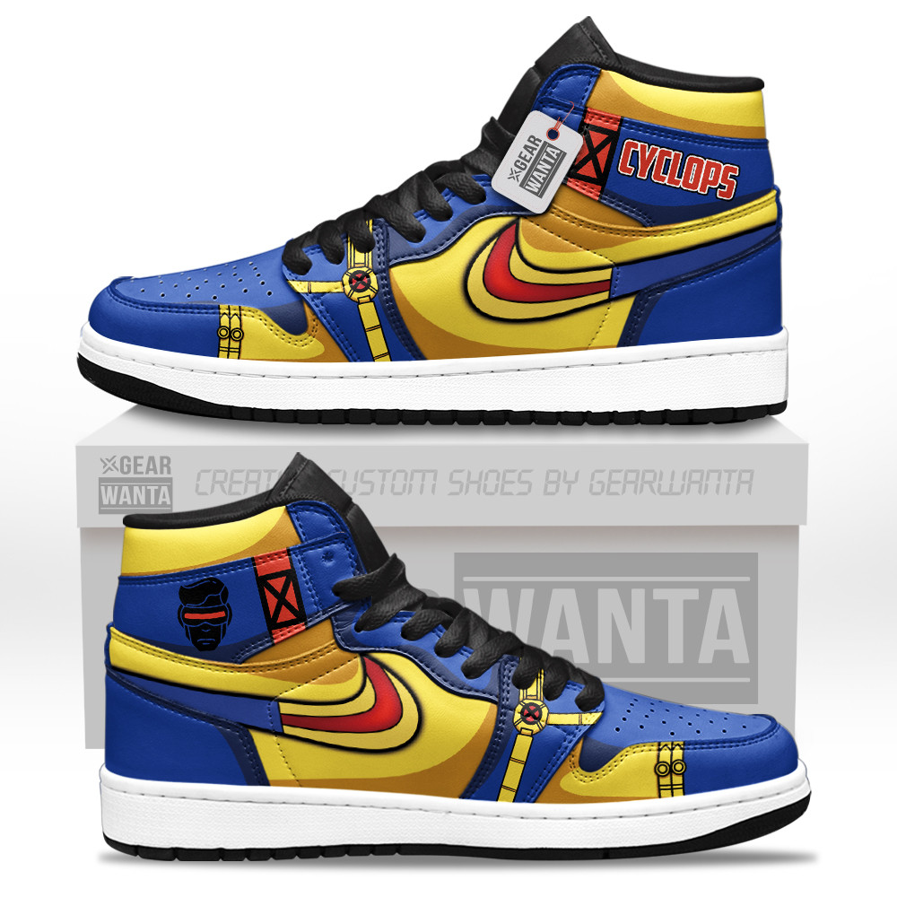 Cyclops Personalized Custom High-Top Leather Sneakers