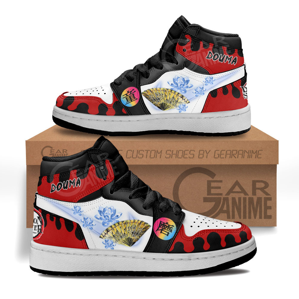 Dōma Skills Custom Anime Kids High-Top Leather Sneakers