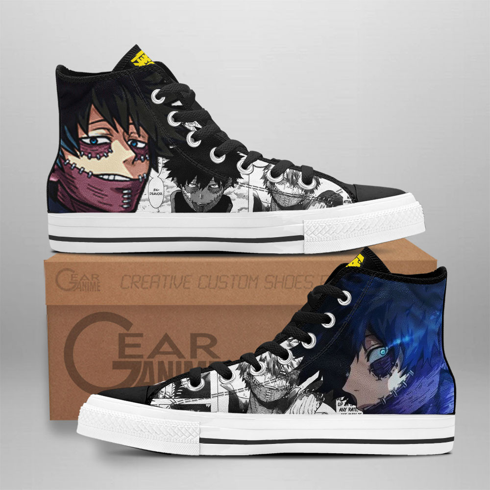 Dabi Custom Anime High-Top Canvas Shoes