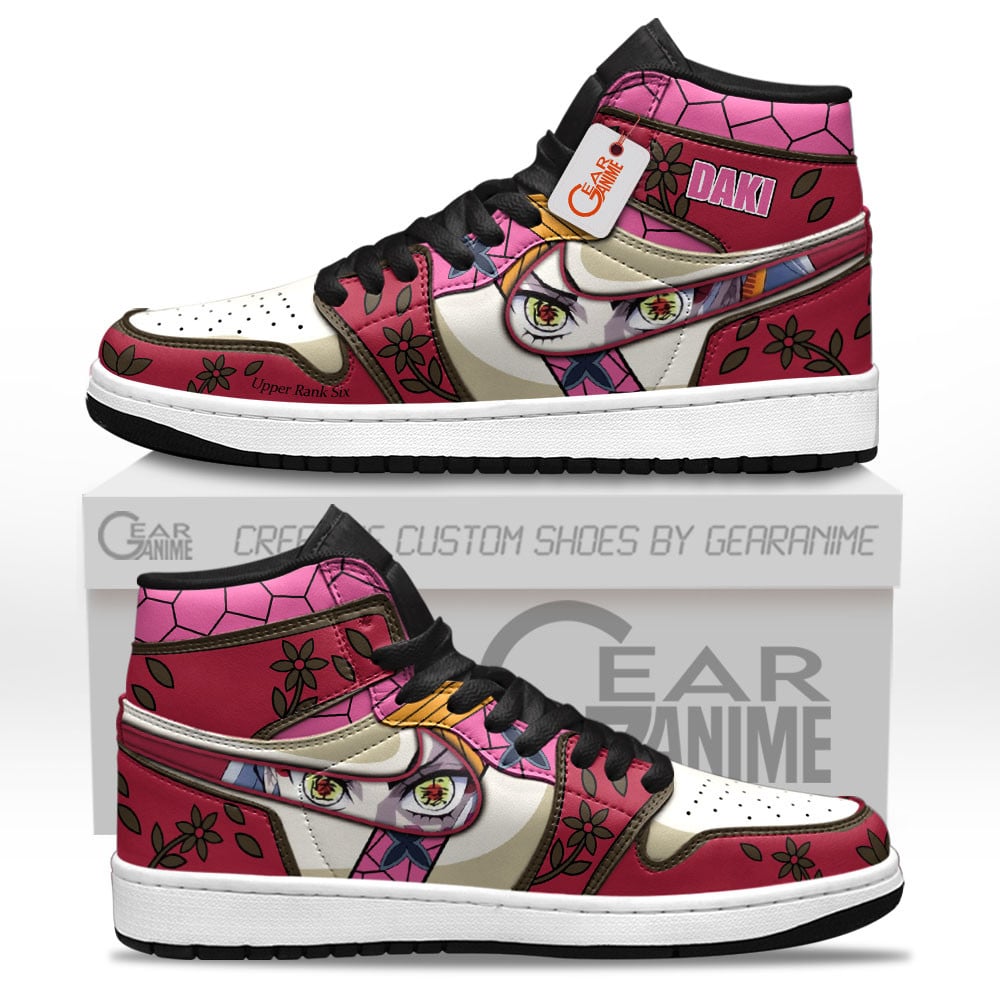 Daki High-Top Leather Sneakers Custom Name