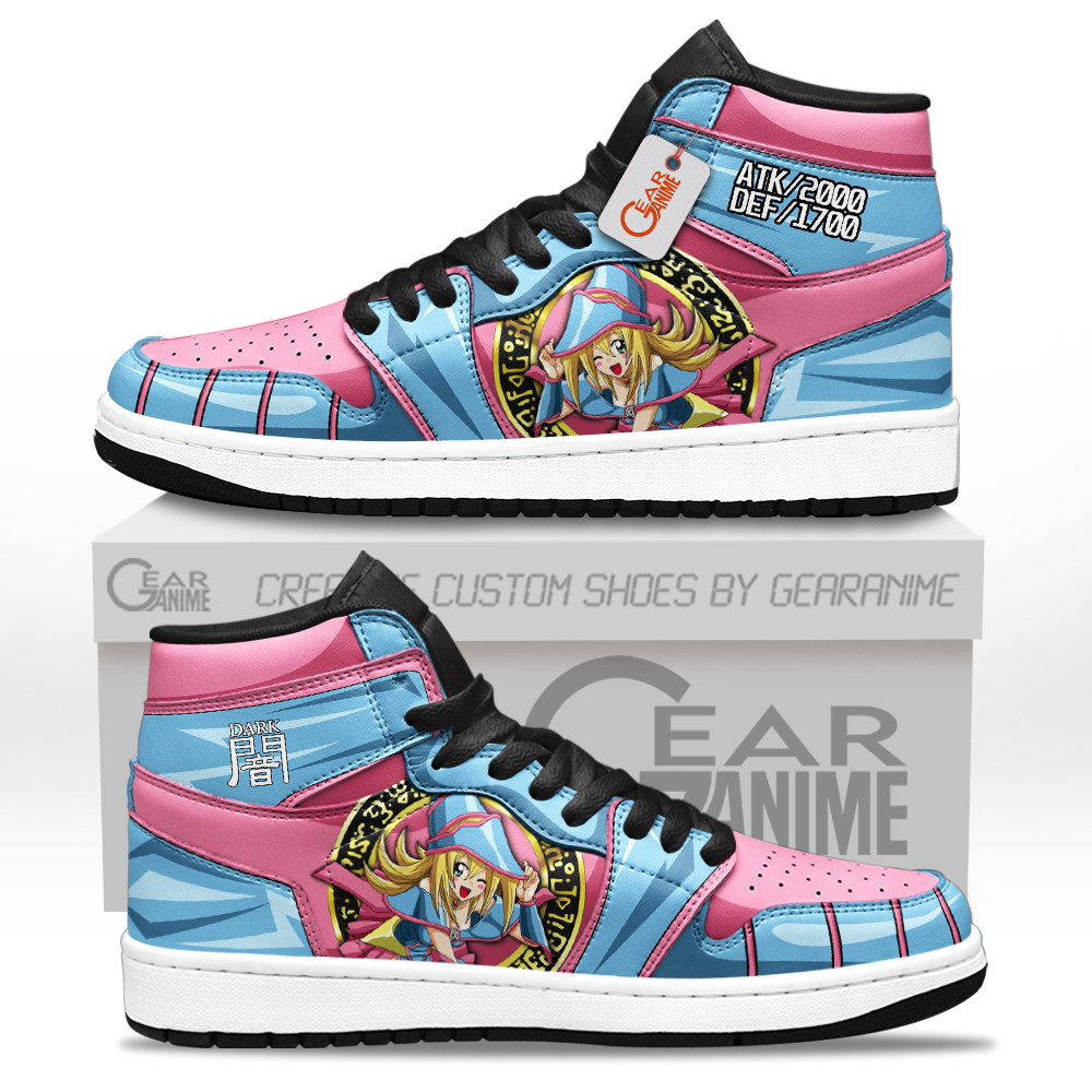 Dark Magician Girl Custom Anime High-Top Leather Sneakers