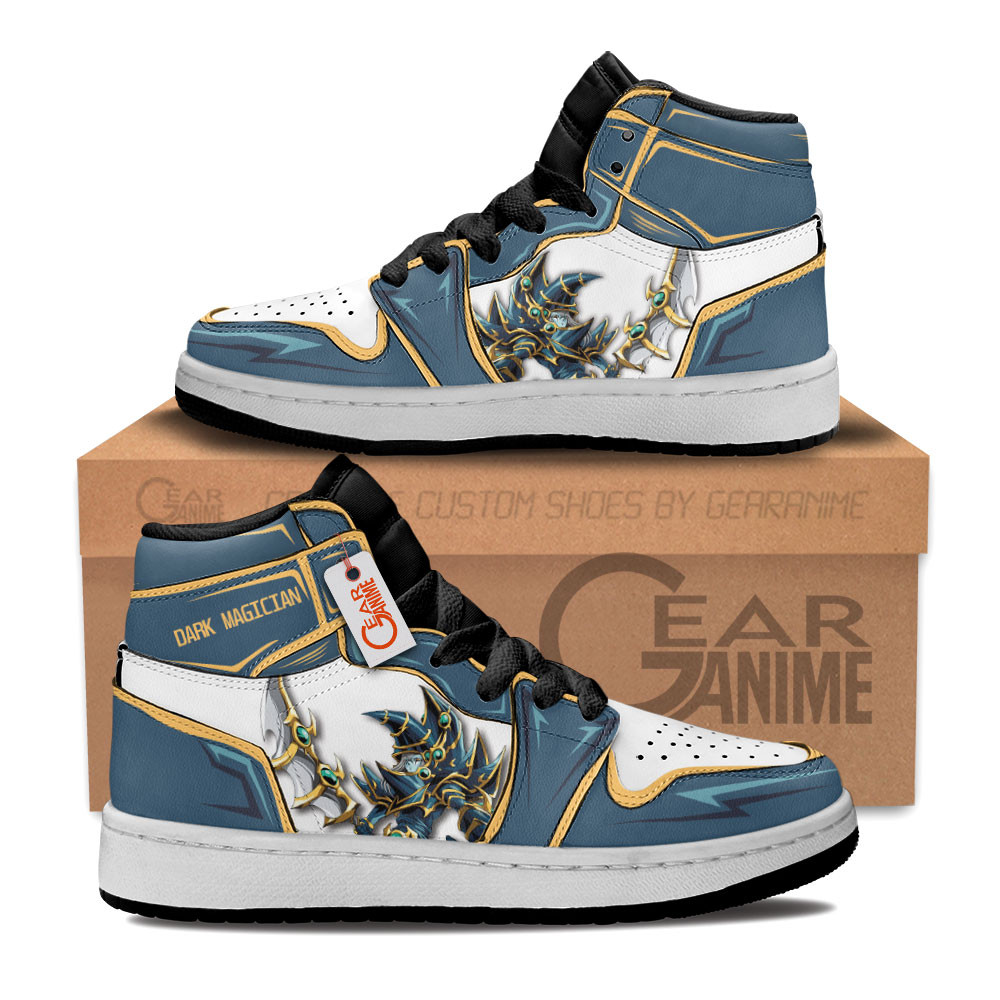 Dark Paladin Custom Anime Kids High-Top Leather Sneakers
