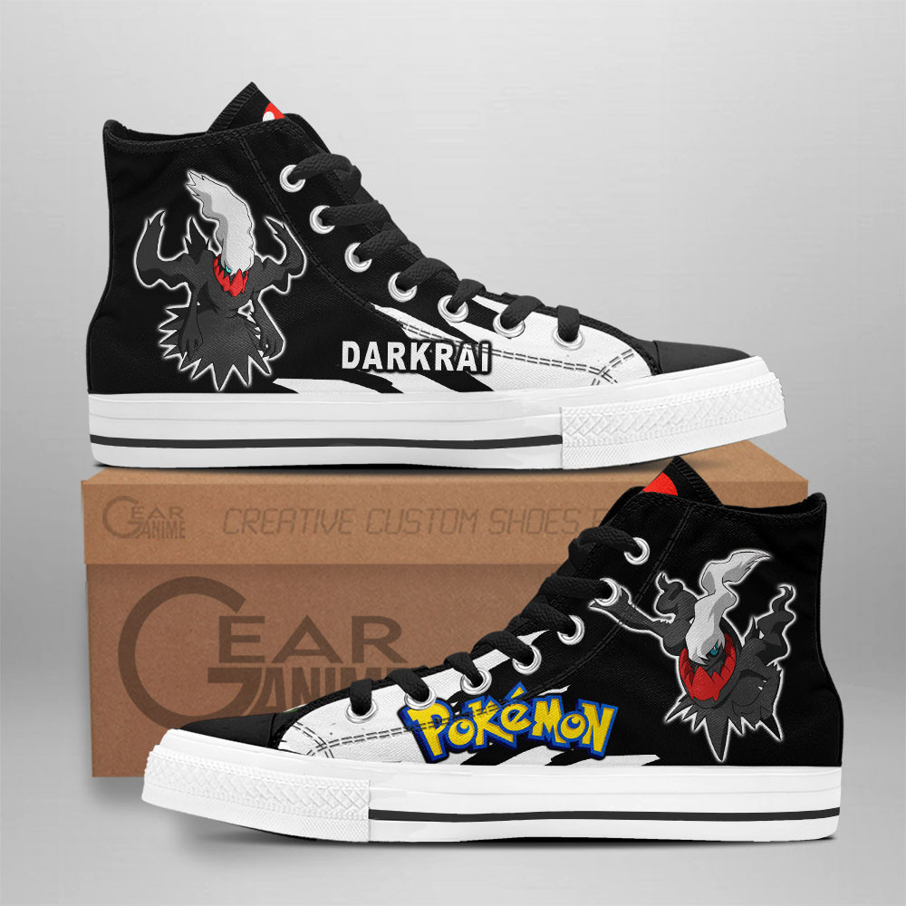 Darkrai Custom Anime High-Top Canvas Shoes