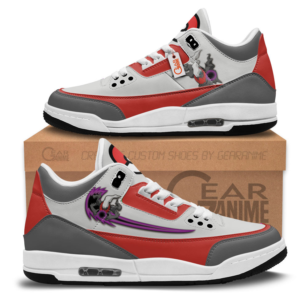 Darkrai Custom Anime Retro 3 Leather Sneakers