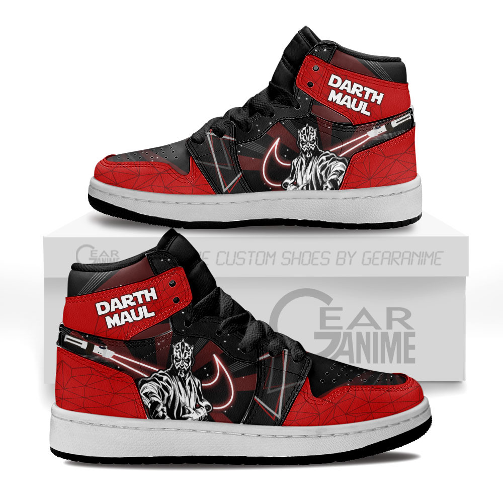 Darth Maul Kids High-Top Leather Sneakers