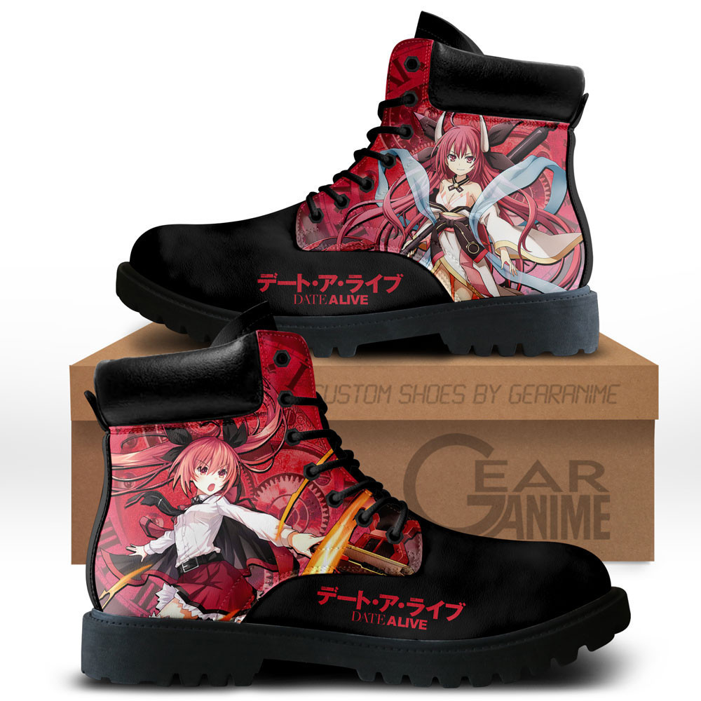 Date A Live Kotori Itsuka Custom Anime Combat Boots NTT281