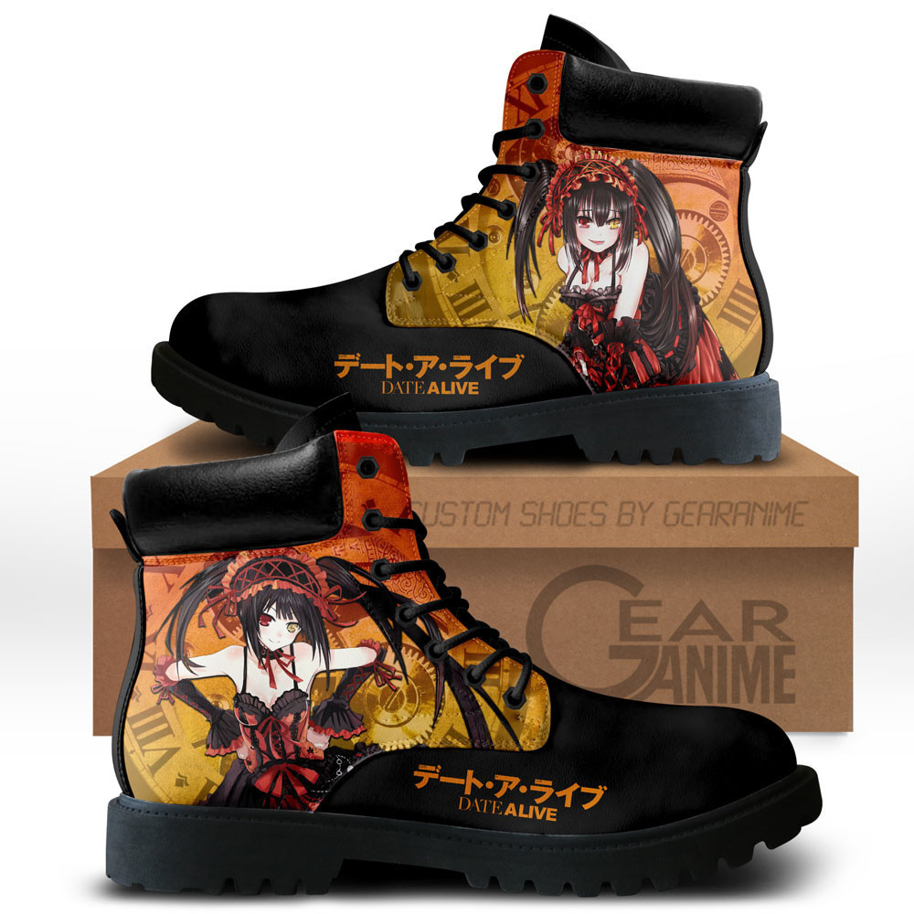 Date A Live Kurumi Tokisaki Custom Anime Combat Boots NTT281