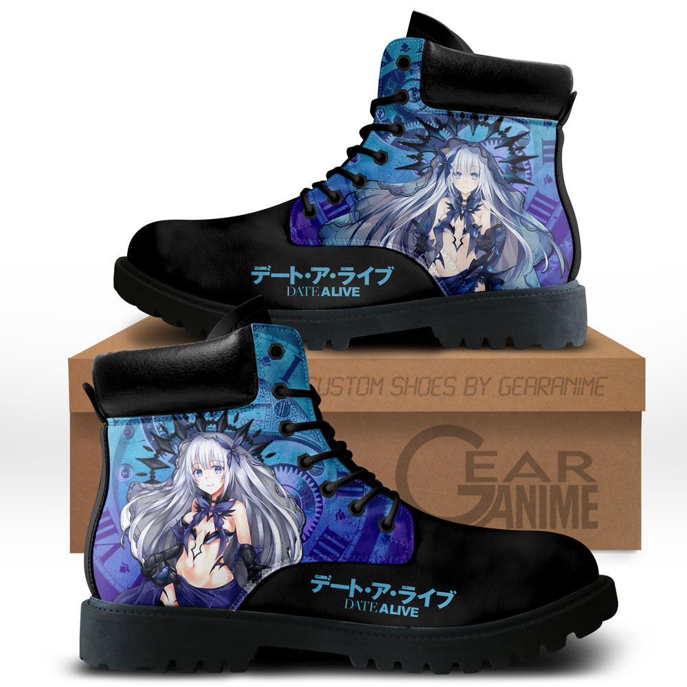 Date A Live Origami Tobiichi Custom Anime Combat Boots NTT281
