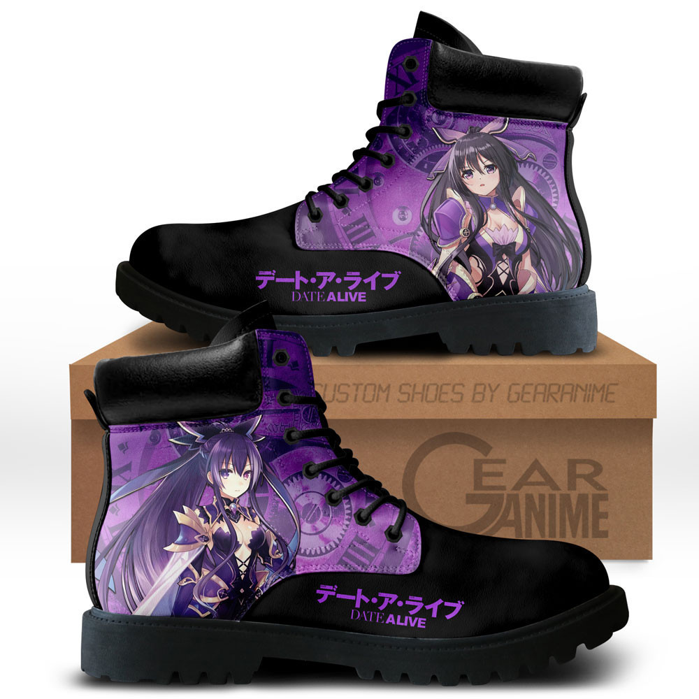 Date A Live Tohka Yatogami Custom Anime Combat Boots NTT281