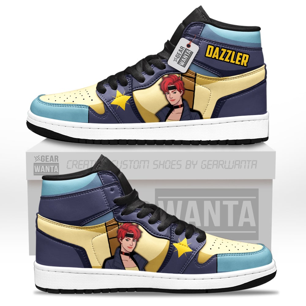 Dazzler Custom Movie High-Top Leather Sneakers