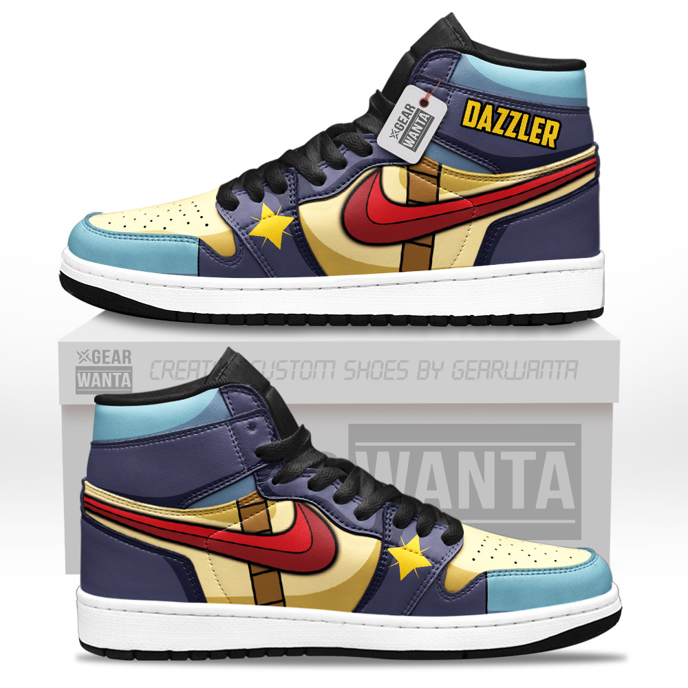 Dazzler Custom Movie High-Top Leather Sneakers