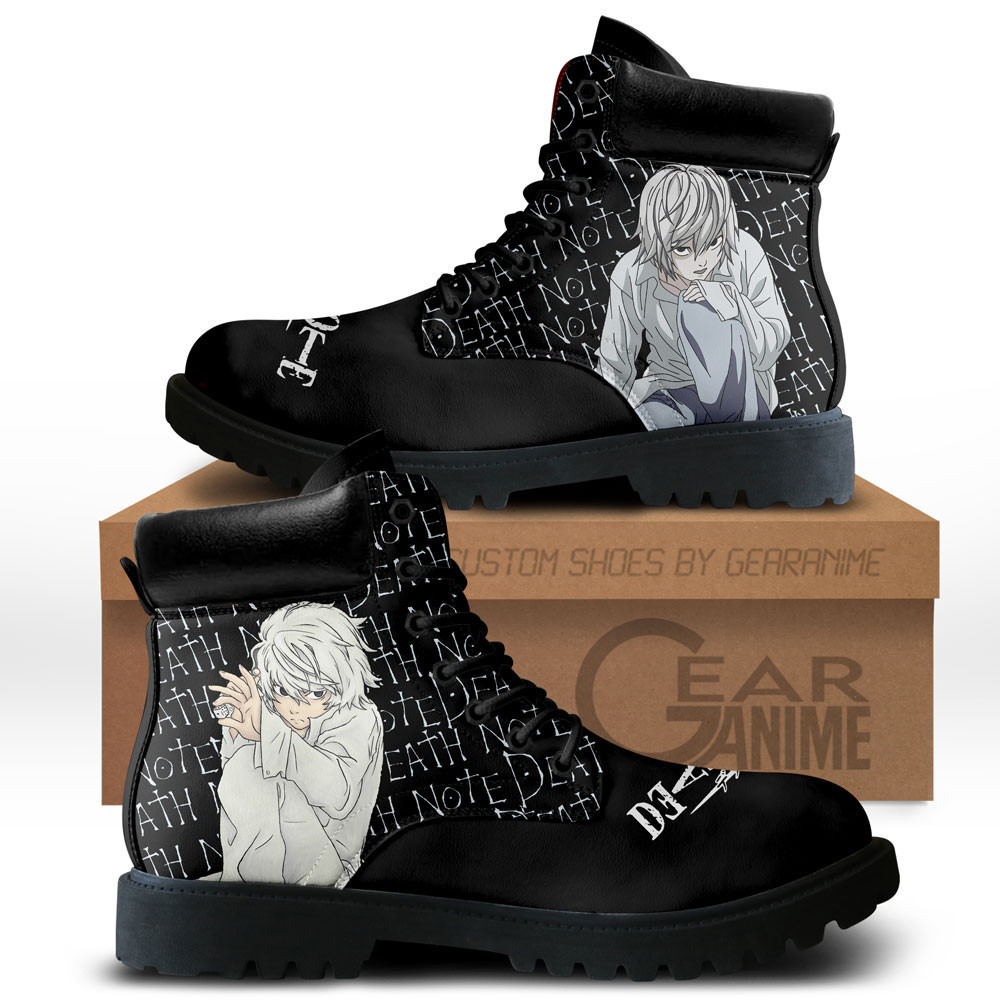 Death Note Nate River Custom Anime Combat Boots NTT071