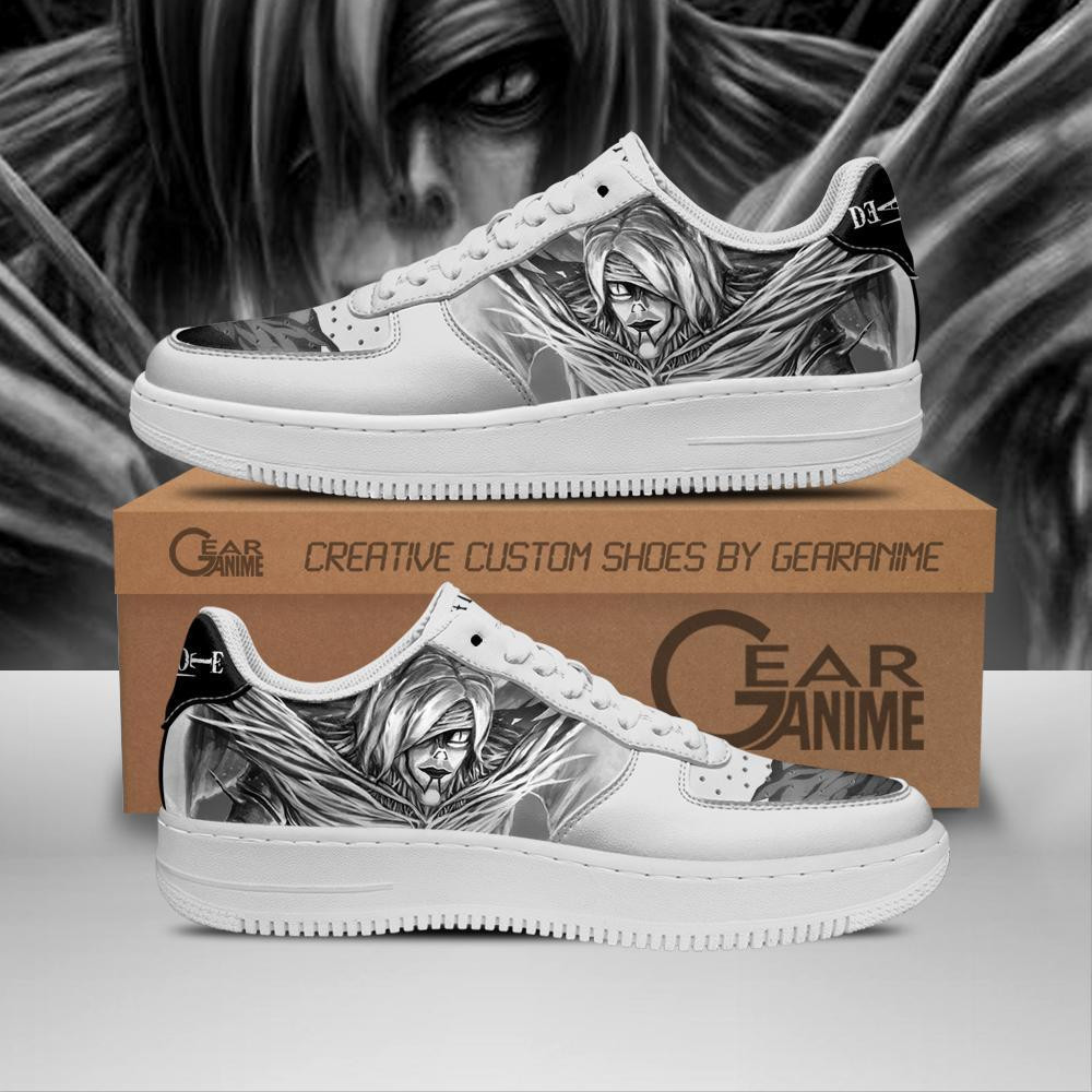 Death Note Rem Custom Anime Low-Top Leather Sneakers