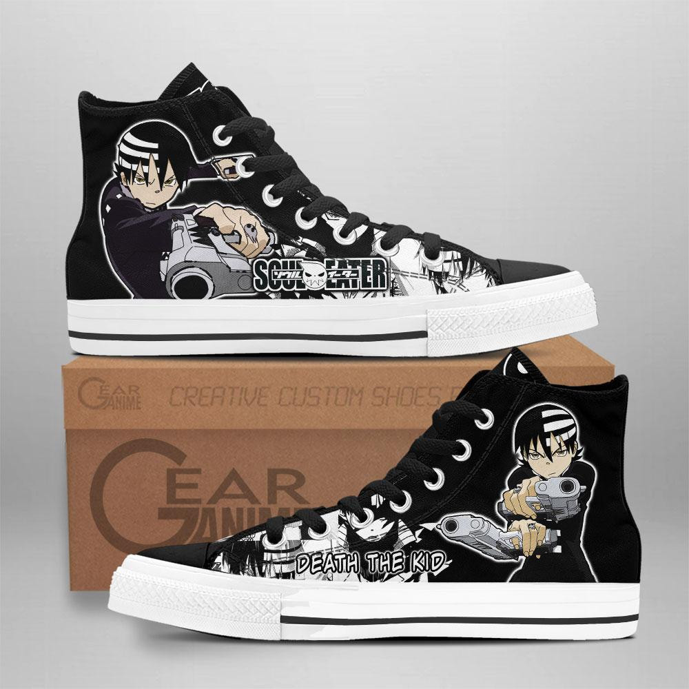 Death the Kid Custom Anime High-Top Canvas Shoes NTT270