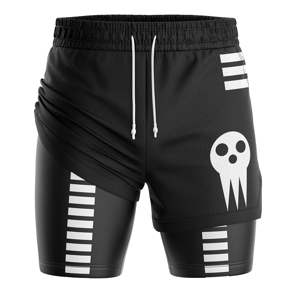 Death the Kid Soul Eater 2-in-1 Performance Shorts