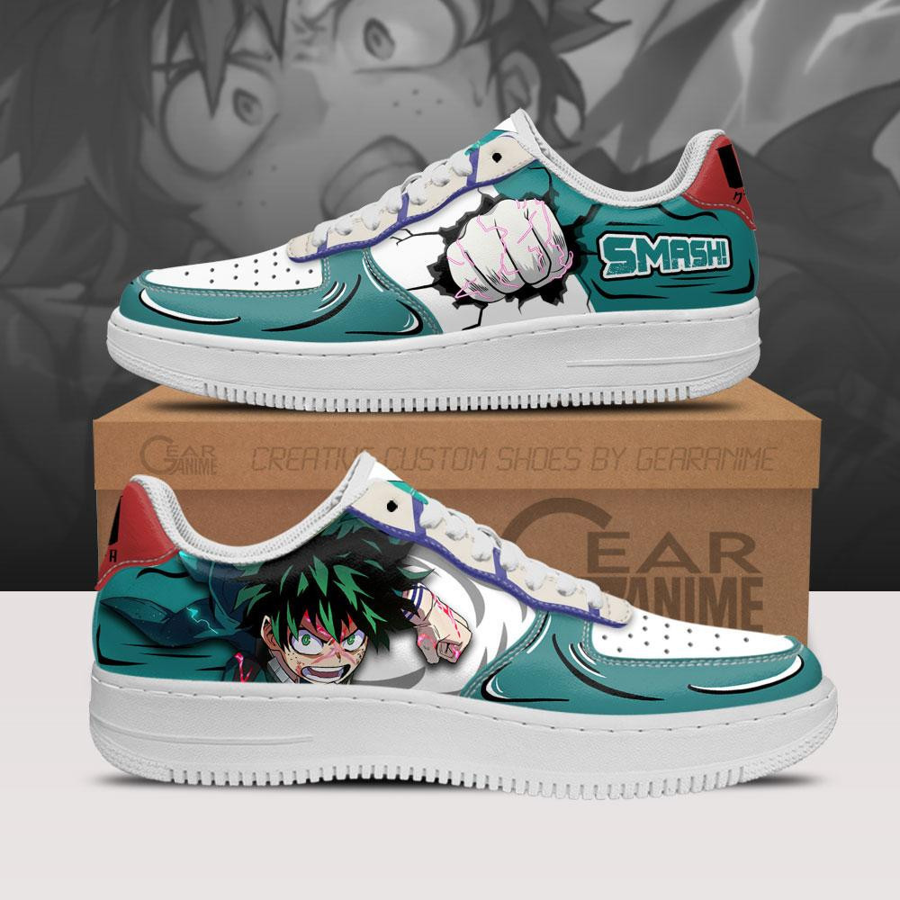 Deku Custom Anime Low-Top Leather Sneakers