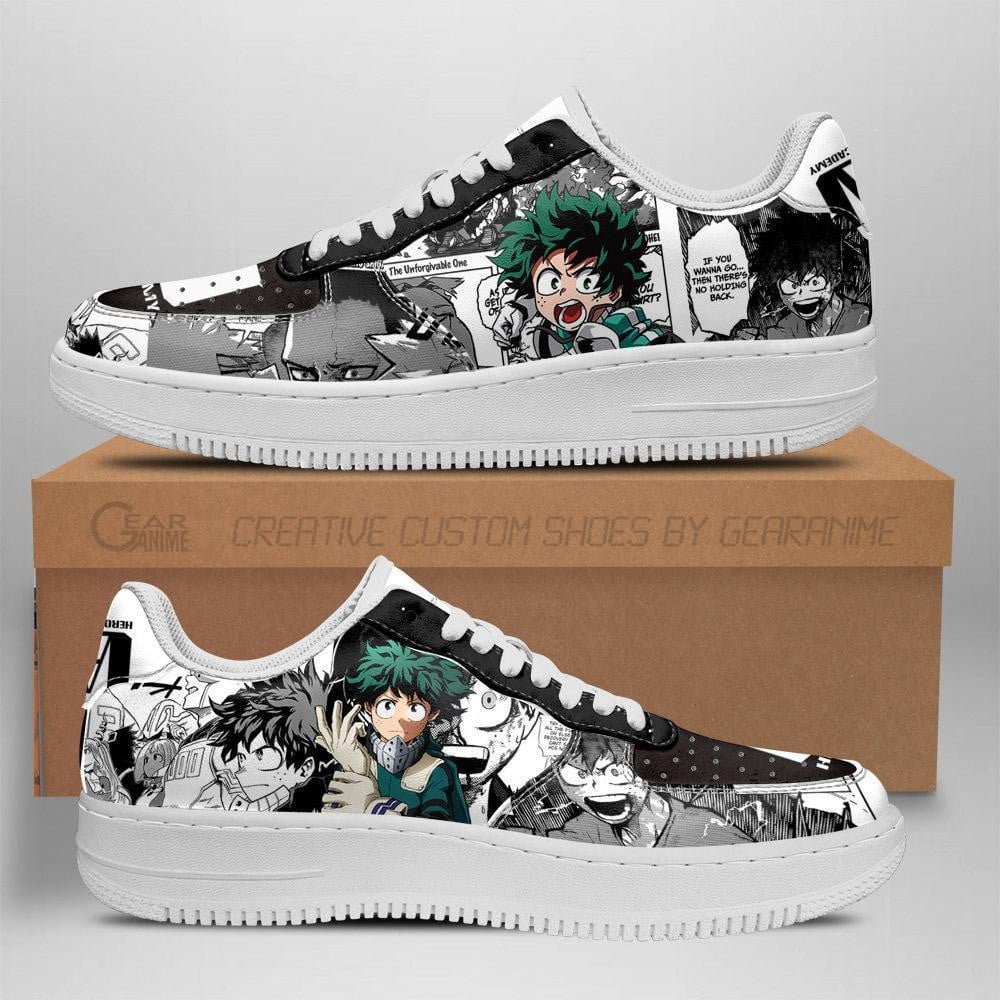 Deku Custom Anime Low-Top Leather Sneakers