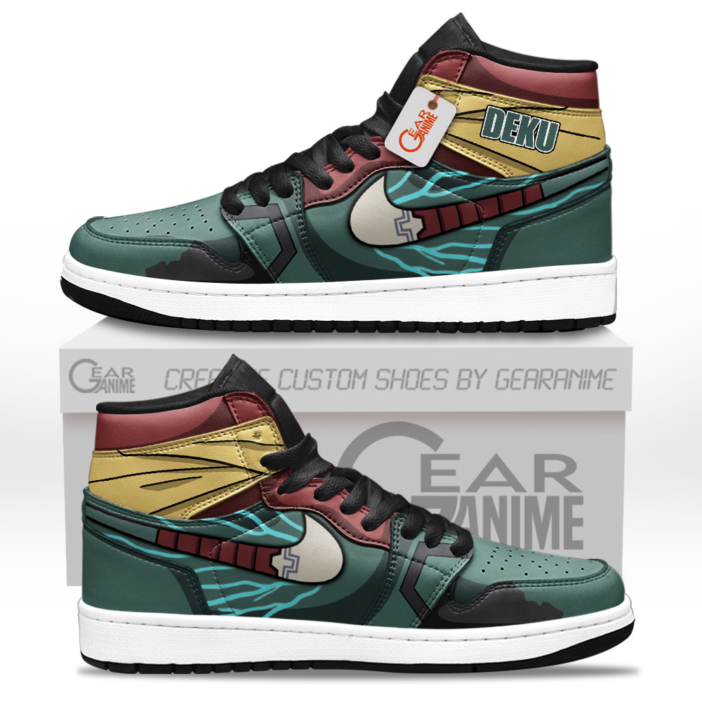 Deku High-Top Leather Sneakers Custom Name