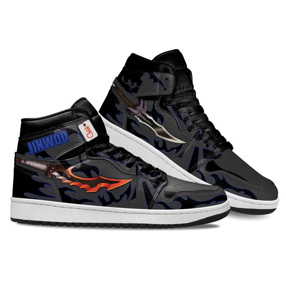 Demon King's Daggers Sung Jinwoo Custom Anime High-Top Leather Sneakers