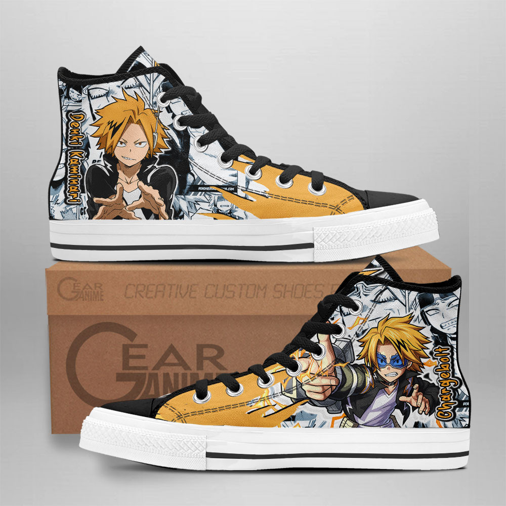 Denki Kaminari Custom Anime High-Top Canvas Shoes NTT291