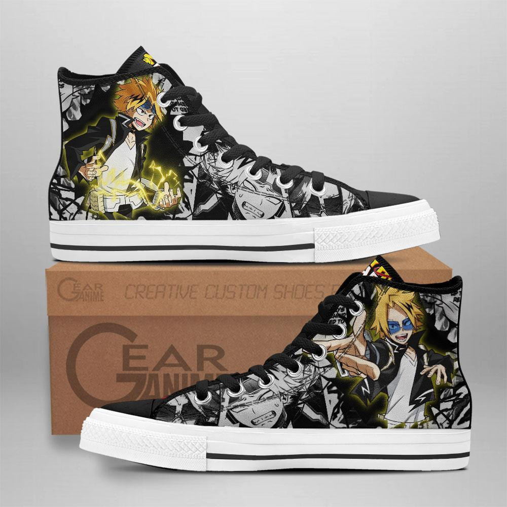 Denki Kaminari Custom Anime High-Top Canvas Shoes TT2708