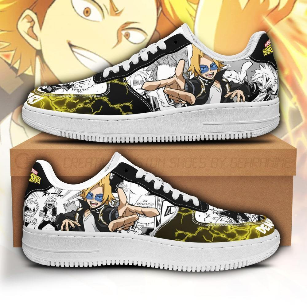 Denki Kaminari Custom Anime Low-Top Leather Sneakers