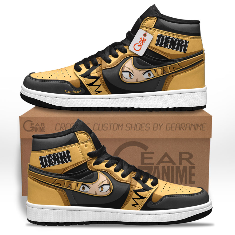 Denki Kaminari High-Top Leather Sneakers Custom Name