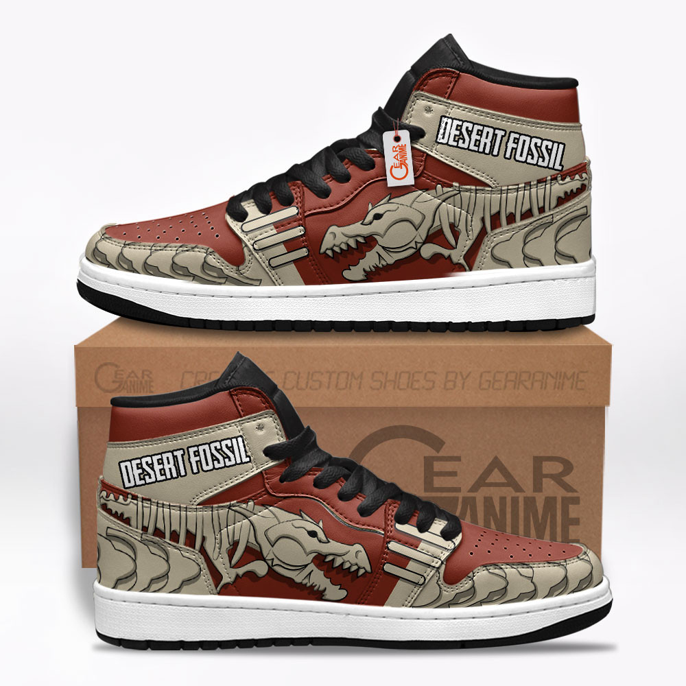 Desert Fossil AKM Custom Gaming High-Top Leather Sneakers Skin