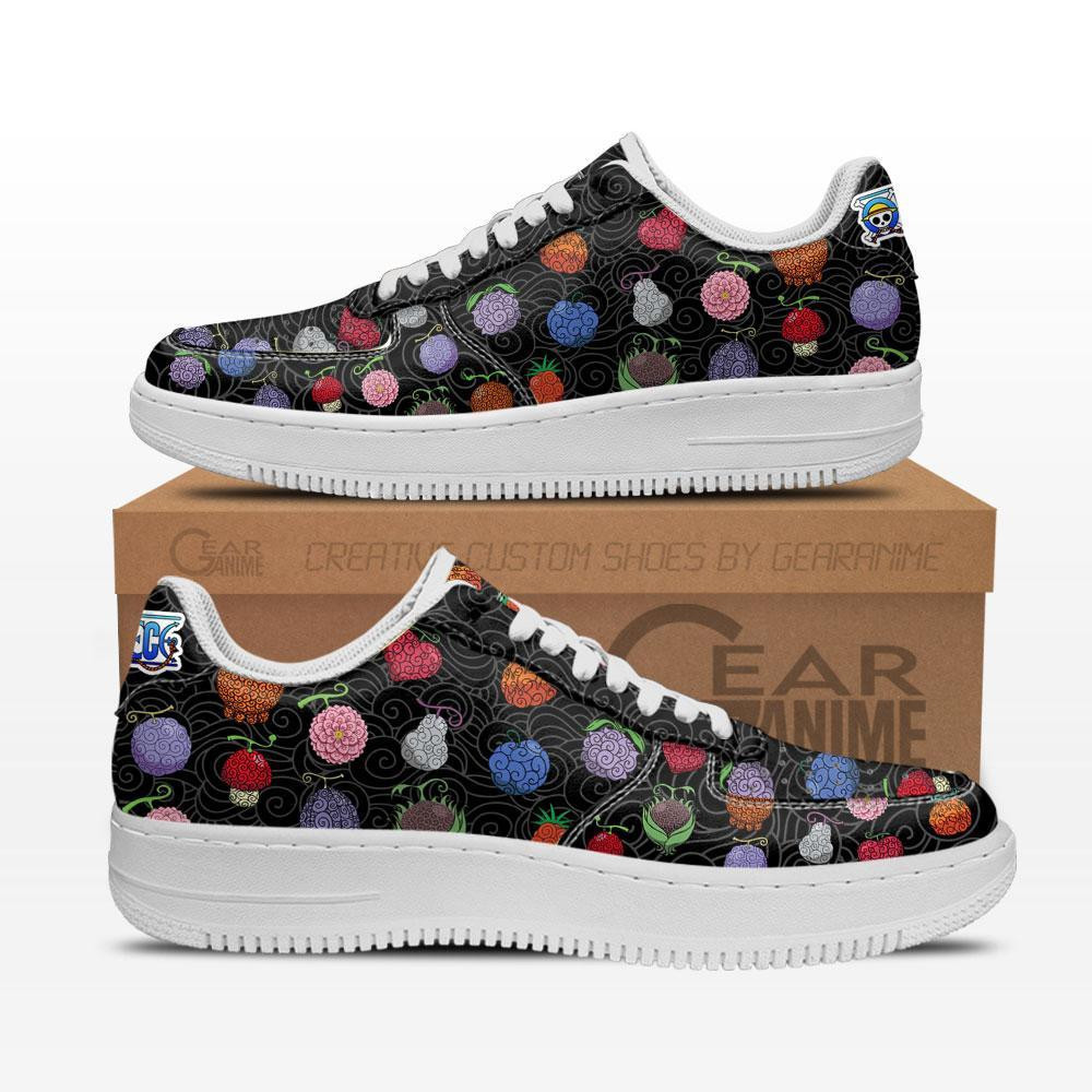 Devil Fruits Custom Anime Low-Top Leather Sneakers