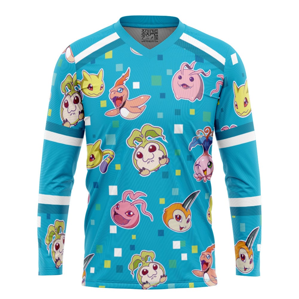 Digimon Pattern Digimon Hockey Jersey