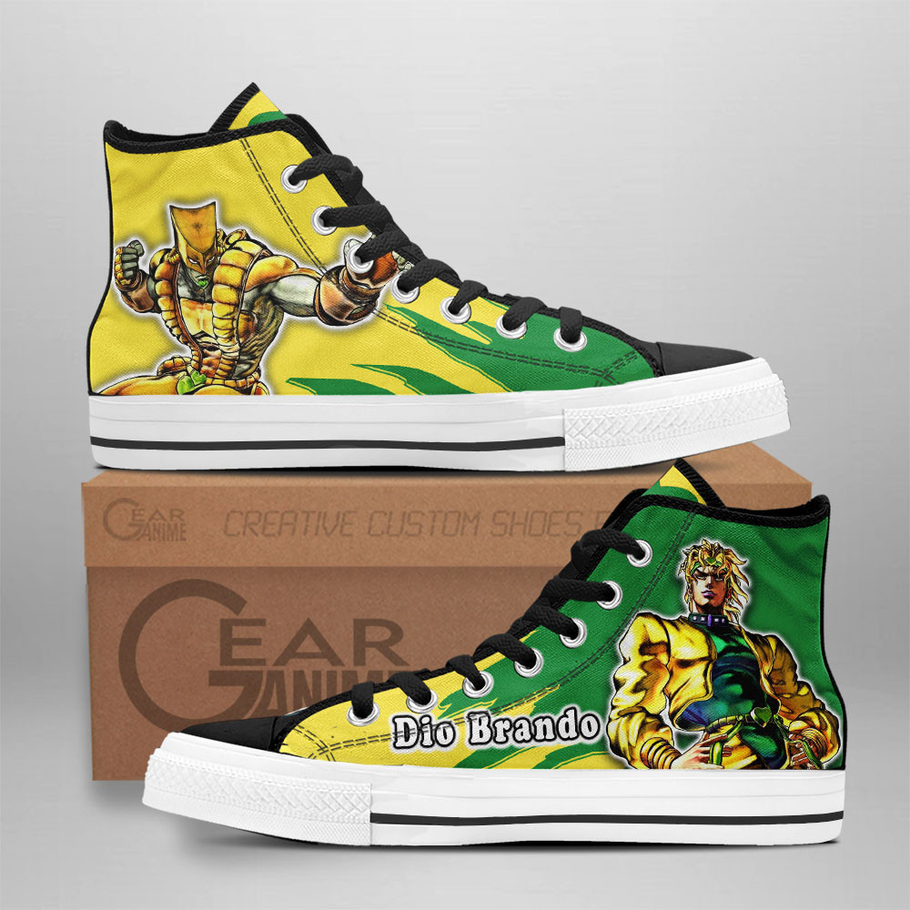 Dio Brando Custom Anime High-Top Canvas Shoes NTT291