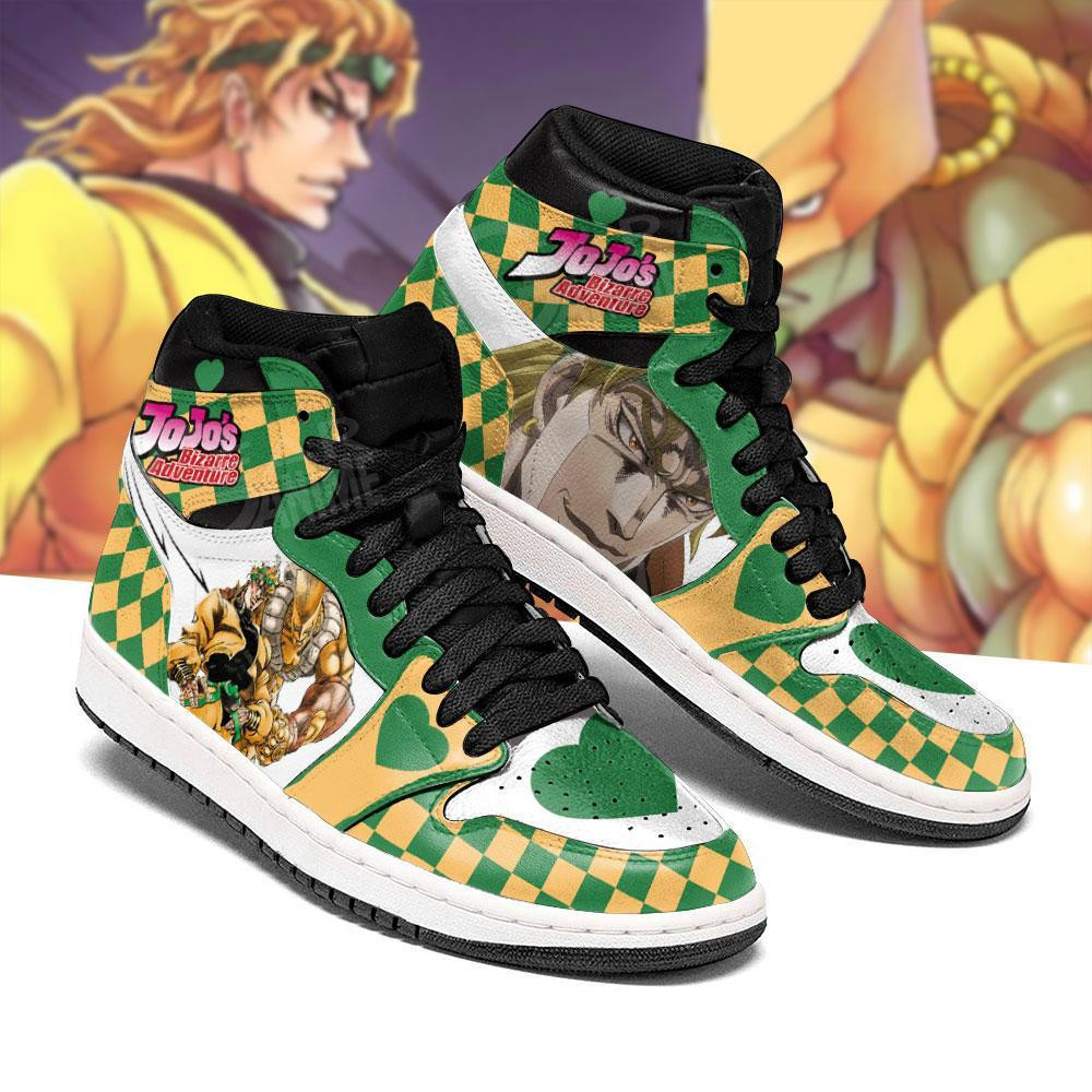 Dio Brando Custom Anime High-Top Leather Sneakers