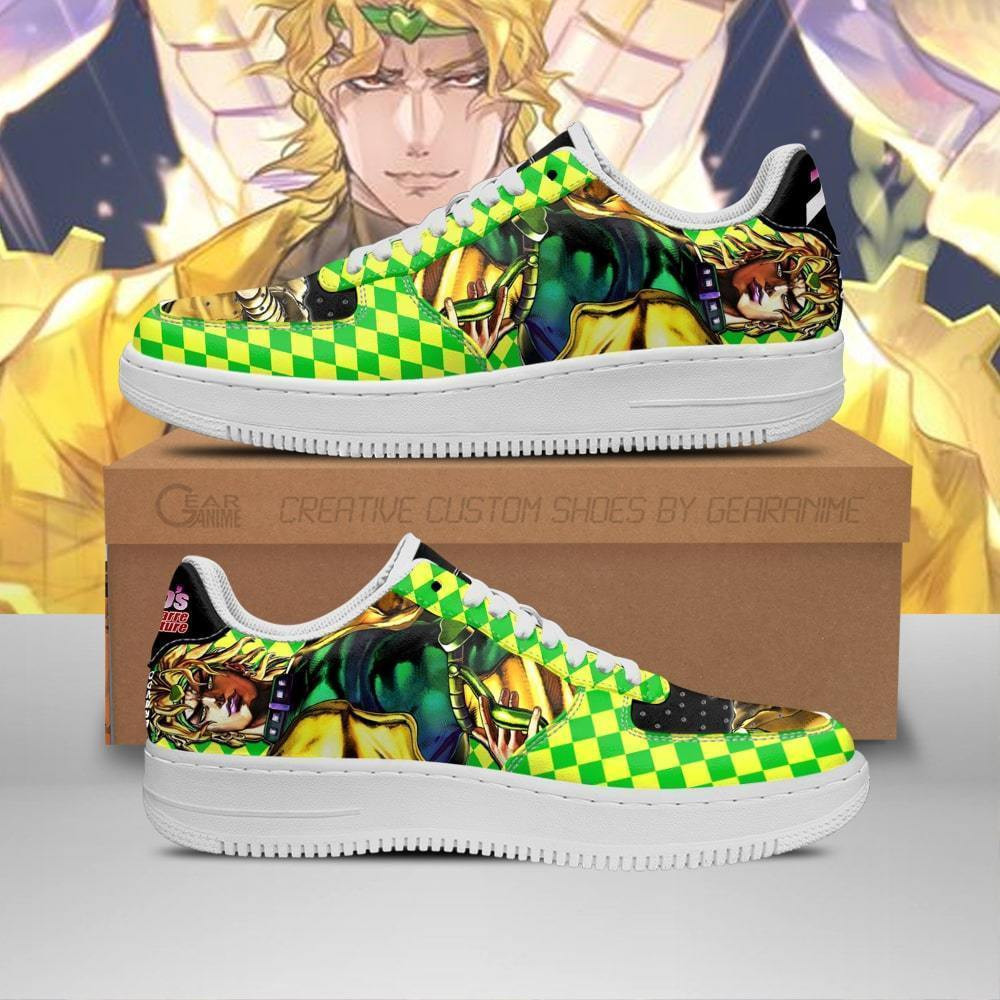 Dio Brando Custom Anime Low-Top Leather Sneakers