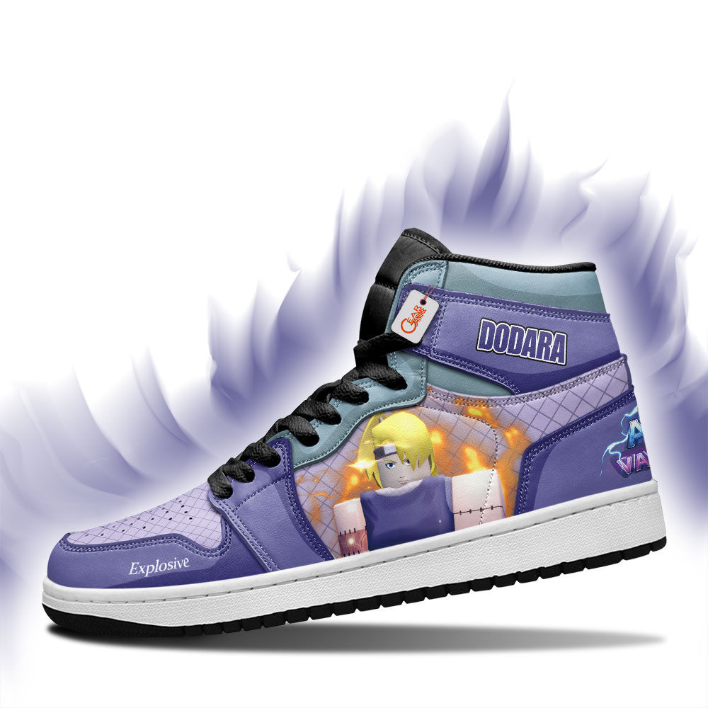 Dodara Explosive Custom Gaming High-Top Leather Sneakers Game Anime Vanguards Custom Name