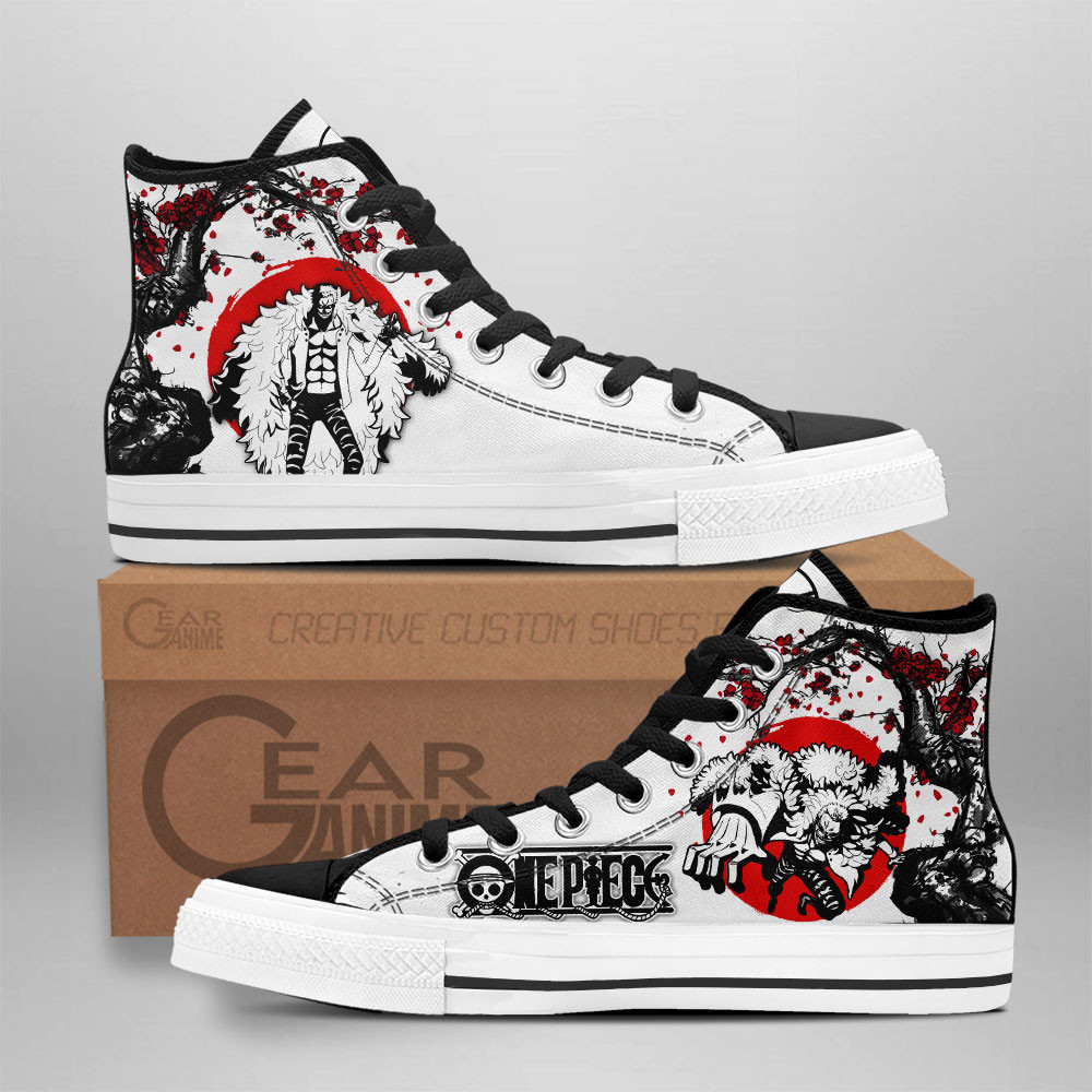 Doflamingo Custom Anime High-Top Canvas Shoes